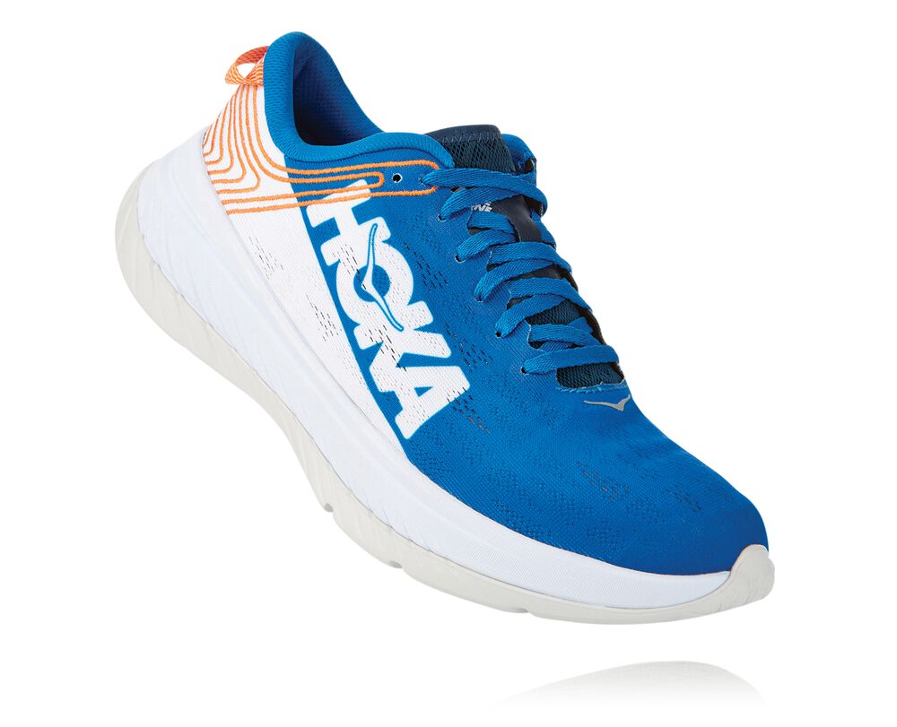 Hoka One One Carbon X Löparskor Herr Kungsblått/Vita - SE-6565042